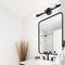 Designers Fountain Demi 24 in. 3-Light Matte Black Vanity Light with Artisan Cast Glass Shade for Bathrooms D318M-3B-MB - alternate 8